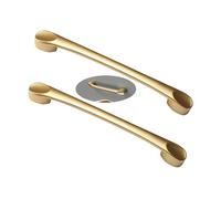 Poignées d'armoires 2 Packs Cabinet Pulls Aluminium Alloy Cupboard Handles Room pulls Drawer Knobs Colourful,Kitchen Door Levers for Bathroom,Closet,Wardrobe,Dresser(Gold,96mm)