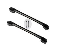 Poignées d'armoires 2 Packs Cabinet Pulls Aluminium Alloy Cupboard Handles Room pulls Drawer Knobs Colourful,Kitchen Door Levers for Bathroom,Closet,Wardrobe,Dresser(Black,96mm)