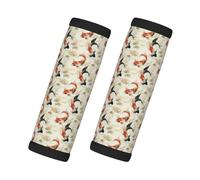 Poignées de bagage rétro avec imprimé poisson rouge pour valise, étiquettes d'identification pour valises