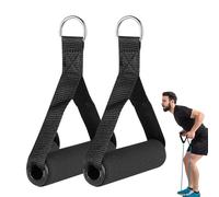 Poignées de bande de résistance - Guide d'exercices pour l'entraînement et la flexibilité | Poignées de traction élastique de la gym, attachements à bande non slip pour yoga, entraînement PE