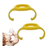 Poignées de bouteille de lait - Bouteille d'eau à col large pour tout-petits - Ustensiles de cuisine pour les voyages, la crèche, le centre d'apprentissage préscolaire, la maison Samuliy