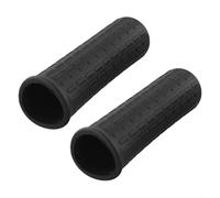 Poignées de brouette en caoutchouc robuste avec design antidérapant, pour remplacement de chariot de jardin, poignées de diable noires résistantes aux intempéries (122 x 33 mm)