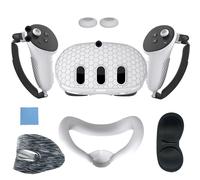 Poignées De Contrôleur,Couverture Faciale Pour Meta Quest 3 Vr,Accessoires,Couvercle De Protection Anti-Rayures,Coque Avant,Capuchon D'objectif Anti-Rayures - Type 7in1white Cover