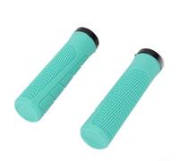 Poignées de cyclisme en caoutchouc souple pour VTT, design ergonomique pour un confort de conduite à long terme (bleu lac)