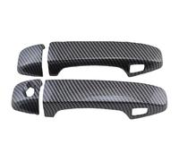 Poignées de extérieures voiture Pour Subaru Pour WRX Décoration De Carrosserie Bol Anti-rayures Accessoires Modification Protecteur Compatible Avec Poignée Porte Intelligente À(2 Doors Carbon Fiber Pa