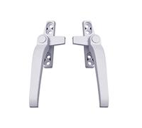 Poignées de fenêtre de rechange, poignée de fenêtre droite/gauche, poignée de fenêtre en alliage d'aluminium, poignée de fenêtre levier de logement poignée de verrouillage (gauche + droite, blanc)