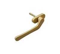 poignées de fenêtre, Poignée de fenêtre à battant en alliage d'aluminium for moustiquaire, poignée porte pliante acier fin, plat et carré forme d'épée(Gold,RIGHT OPEN)