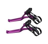 Poignées de frein en alliage d'aluminium léger pour vélos pliables et de route usinées CNC et conçues pour une compatibilité avec les guidons de 22 à 2 mm (violet)