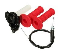 Poignées De Gaz 22Mm Twist Avec Câble Action Rapide Pour 110Cc 125Cc Pit Dirt Bike Rouge