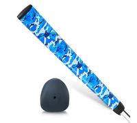 Poignées de Golf Putter - 27,5 x 3,5 x 3,0 cm, poignéede Club de Golf Standard à côté Plat, Retour élevé | Poignéesde Putter, poignées perforées Respirantes, Caoutchouc écologique Camouflage, antidé