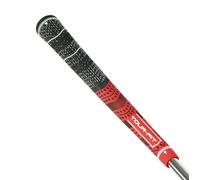 Poignées de golf Tour Fit Double composé Premium demi-corde Poignées de golf standard de taille moyenne avec ruban de golf Ensemble de 1/3/6/9/13 (Standard, Noir/Rouge 1 poignée unique)