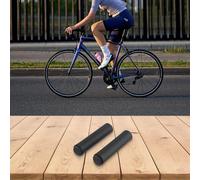 Poignées de guidon à base de silicone pour vélos adultes compatibles avec les zones de serrage courantes de 22,2 mm et 31,8 mm sans modification nécessaire (rose rouge)
