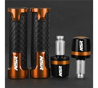 Poignées de Guidon Accessoires De Guidon Moto pour H-Onda NSR125 NSR250 NSR 125 250 1988 1989 1990 1991 1992 1993 1994 1995 1996 1997 1998 1999-2020 2021 2022 2023 2024(Orange)