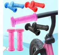 Poignées De Guidon Antidérapantes En Caoutchouc, 1 Paire, Colorées, Bleu, Rouge, Pour Enfants, Vélo, Tricycle, Skateboard