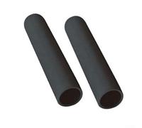 Poignées de guidon antidérapantes en PVC pour équipement de fitness - Manchons de protection pour la maison, la gym, l'exercice - 25 mm de diamètre - Noir (25 x 150 mm)