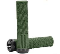 Poignées de guidon avec anneau de verrouillage pour VTT, fabriquées à partir de TPE flexible et PP5 pour offrir une prise en main antidérapante et un confort lors de longs trajets (vert)