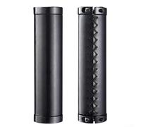 Poignées de guidon avec anneaux de verrouillage bilatéraux en alliage pour une installation stable sur un guidon standard de 22,2 mm ou plat (noir)