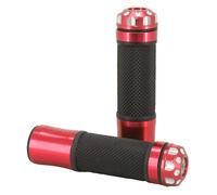 Poignées de guidon Avoc MOTO ON ROAD R375 ROUGE CLOSED END 130mm PAIRE