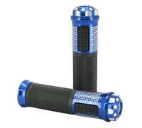 Poignées de guidon Avoc MOTO ON ROAD R383 BLEU CLOSED END 135mm PAIRE