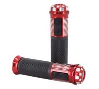 Poignées de guidon Avoc MOTO ON ROAD R383 ROUGE CLOSED END 135mm PAIRE