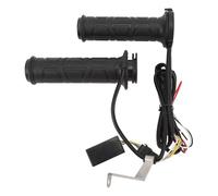 Poignées de Guidon Chauffantes électriques, Poignées de Moto 12 V, Température Réglable, Caoutchouc Souple Antidérapant, avec Double Boucle D'accélérateur, pour Guidon de 22 Mm