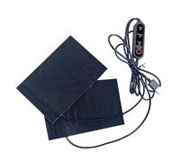 Poignées de guidon chauffantes - Poignées de guidon de moto imperméables chauffantes - Antidérapantes - Pour une utilisation en hiver - Avec chauffage USB - Poignées chauffantes pour vélo d'hiver