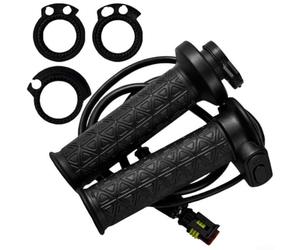Poignées de guidon chauffantes pour VTT - Indispensable pour l'hiver | Élément chauffant rapide, système d'alimentation 12 V, chaleur électrique, construction en plastique noir