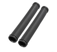 Poignées de guidon confortables en caoutchouc de 170 mm pour vélo fixe et scooter (noir)