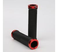 Poignées De Guidon Coordonnantes En Caoutchouc Pour Vtt,Mancommuniste En Alliage,Verrouillage Bilatéral,Manche De Vélo,Accessoires De Vélo Bmx - Type Red