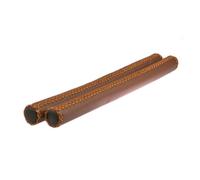 poignées de guidon cuir 40 cm Ø2 cm marron par set