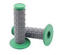 Poignées de guidon de moto 22 mm CNC conique en gel de caoutchouc silicone pour gauche et droite, ergonomiques, antidérapantes, confortables (vert)