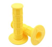 Poignées de guidon de moto en silicone antidérapant de qualité supérieure pour un meilleur confort de conduite (jaune)