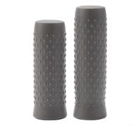 Poignées de guidon de trottinette électrique avec coque en silicone granulaire pour Ninebot MAX G30 pour une meilleure stabilité (gris)