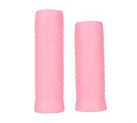 Poignées de guidon de trottinette électrique pour Ninebot Max, housses de guidon antidérapantes en silicone avec texture prismatique, prise en main confortable pour l'humidité (rose)