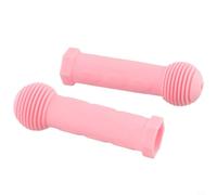 Poignées de guidon de vélo antidérapantes en caoutchouc pour enfants, tricycle, scooter, sécurité latérale, design confortable, plusieurs couleurs (rose)