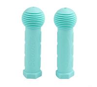 Poignées de guidon de vélo antidérapantes en caoutchouc pour enfants, tricycle, scooter, sécurité latérale, design confortable, plusieurs couleurs (cyan)