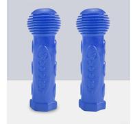 Poignées de guidon de vélo antidérapantes en caoutchouc pour enfants, tricycle, scooter, sécurité latérale, design confortable, plusieurs couleurs (bleu foncé)