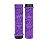 Poignées de guidon de vélo antidérapantes et confortables pour VTT et scooter, convient aux guidons de 22 à 2 mm (violet)