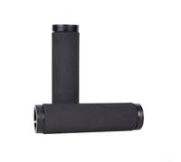 Poignées de guidon de vélo de montagne, poignées ergonomiques antidérapantes en plastique éponge souple avec anneaux de verrouillage, 22 mm (noir)