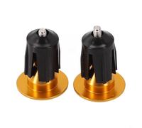 Poignées de guidon de vélo de route fabriquées en alliage d'aluminium AL6061 avec corps d'extension en plastique pour guidon de 22 mm et 24 mm (doré)