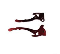 Poignées de guidon de vélo en alliage CNC de qualité supérieure - Design anti-fatigue - Extrémités de barre en métal pour VTT, BMX, moto électrique, équitation urbaine - 22 mm (rouge)