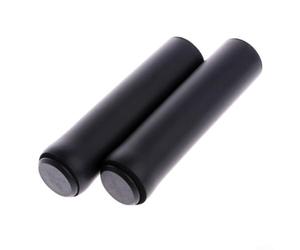 Poignées de guidon de vélo en mousse souple en silicone avec housse extérieure imperméable et paroi intérieure antidérapante pour une meilleure sécurité de conduite (noir)