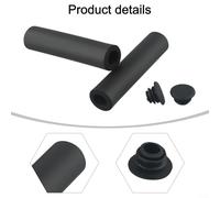 Poignées de guidon de vélo en silicone pour une meilleure prise en main et un confort optimal lors des randonnées (orange)