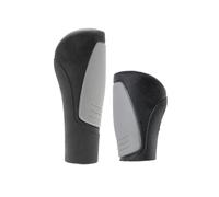 Poignées de guidon de vélo ergonomiques - Poignée enfichable - 22 mm - Courte - 75 mm + longueur 122 mm - Pour poignée rotative à droite
