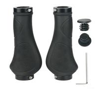 Poignées de guidon de vélo fiables et résistantes à l'usure pour une utilisation durable (rouge, long et court)