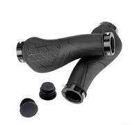 Poignées de guidon de vélo, poignée de montagne ergonomique en caoutchouc verrouillable avec barre auxiliaire à double verrouillage (noir)