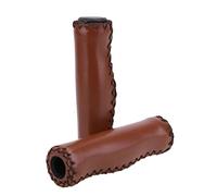 Poignées de guidon de vélo Poignées en cuir rétro Beach Cruiser Poignées de guidon de vélo pour vélo 1 paire de poignées de vélo marron Poignées de guidon de vélo Accessoires de Beach Cruiser