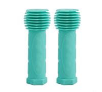 Poignées de guidon de vélo pour enfants en caoutchouc souple antidérapant texturé pour guidon de 22 mm, accessoires faciles à installer, aucun outil nécessaire (cyan)