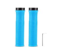 Poignées de Guidon de vélo VTT à imprimé Camouflage, revêtement antidérapant en Caoutchouc Souple pour Une Manipulation sûre,Bleu,Diamètre intérieur 22 mm