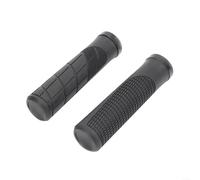 Poignées de guidon de VTT en caoutchouc haute densité, fonction anti-vibration, compatibles avec VTT et vélo de route, pour une prise en main sûre tout terrain (noir)